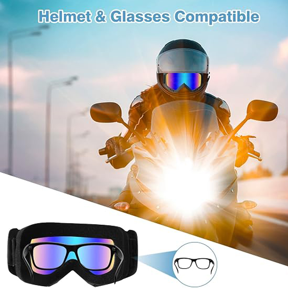 Anti Pollution Mask - Motocrossbril met anti-condenslaag, fietsbril, masker, motorhelmbril