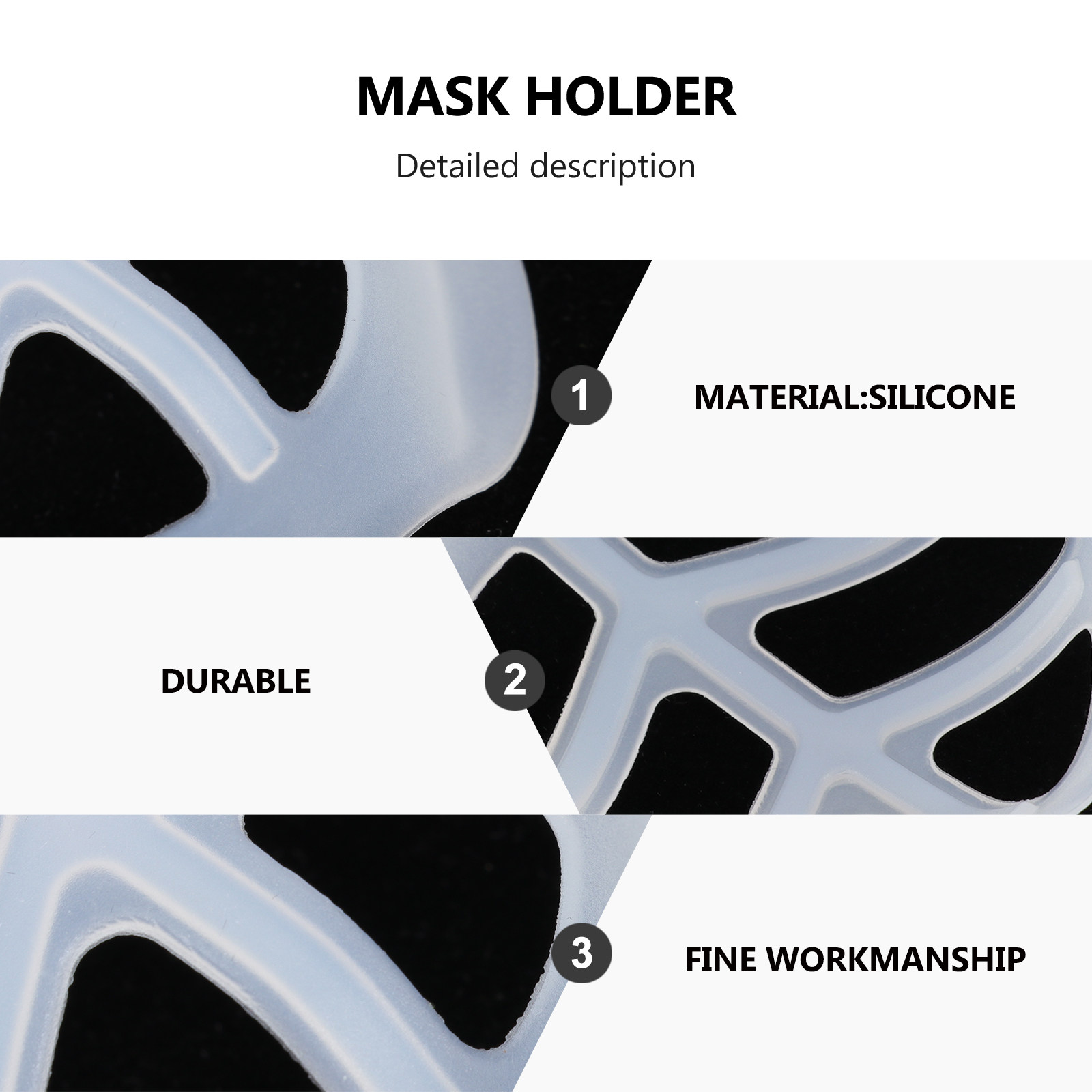 5 stuks maskerbeugel, silicone - Silicone Mask Bracket recensie en prijs